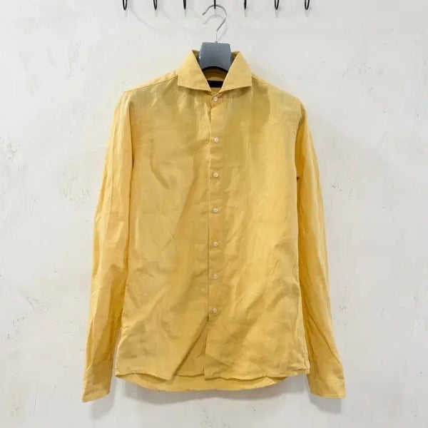 [BUNJANG] JUNHASHIMOTO Yellow Linen Shirt / 하시모토 옐로우 린넨 셔츠 2 / M