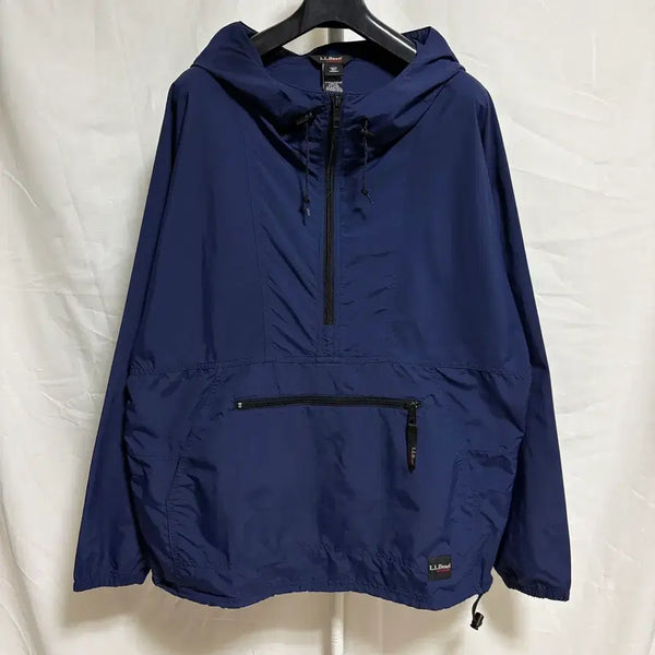 [BUNJANG] L.L.Bean Anorak Half-Zip Windbreaker Navy M / 엘엘빈 아웃도어 아노락 하프집업 윈드브레이커 바람막이 / 네이비, M