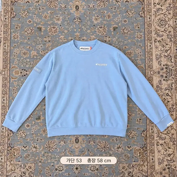[BUNJANG] Discovery Expedition Sweatshirt Light Blue / 디스커버리 맨투맨 라이트 블루