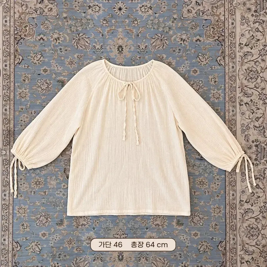 [BUNJANG] Ivory Shirring Blouse / 아이보리 셔링 블라우스