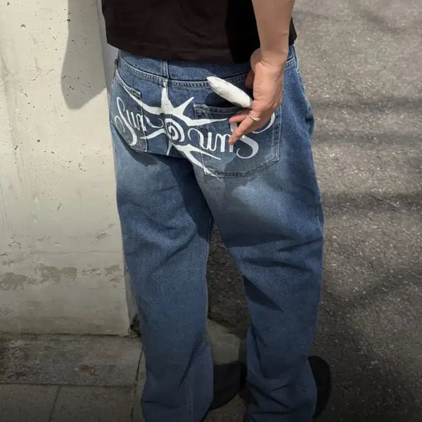 [BUNJANG] Primario Sunspot Denim Jeans / 프리마리오 썬스팟 데님 팬츠