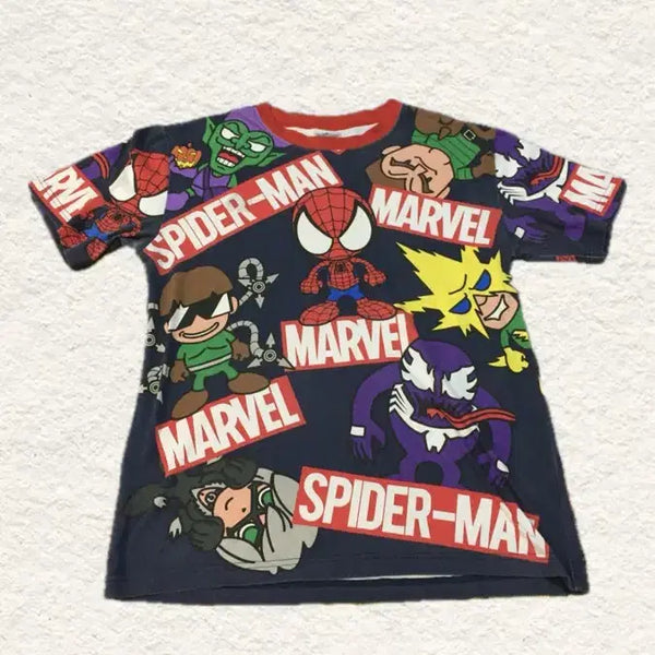 [BUNJANG] Marvel Spiderman All Over Print T-Shirt / Marvel Spiderman All over Print T shirt