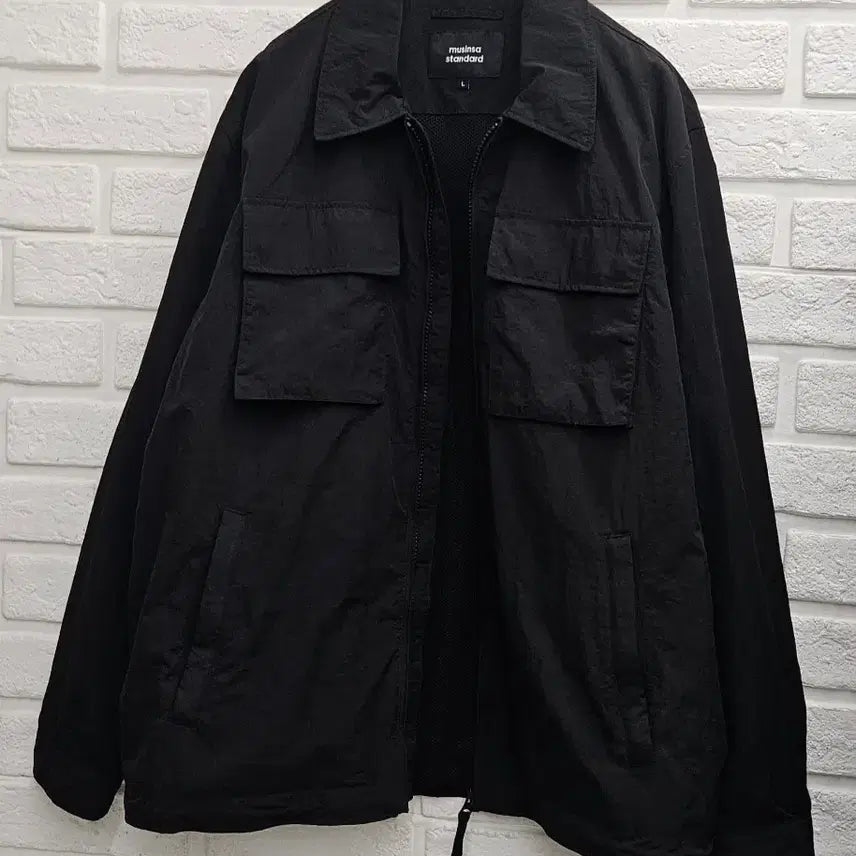 [BUNJANG] Musinsa Standard Zip-Up Jacket Black - Size L / A5034  무신사 집업쟈켓