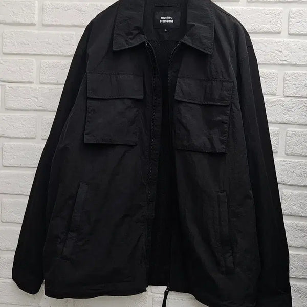 [BUNJANG] Musinsa Standard Zip-Up Jacket Black - Size L / A5034  무신사 집업쟈켓