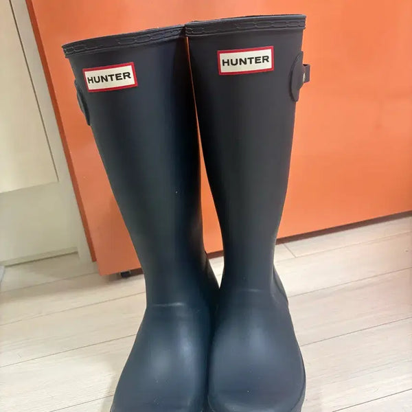 [BUNJANG] Hunter Kids Tall Boots Navy EU 36 / 헌터 키즈 톨 네이비 220 (eu36)