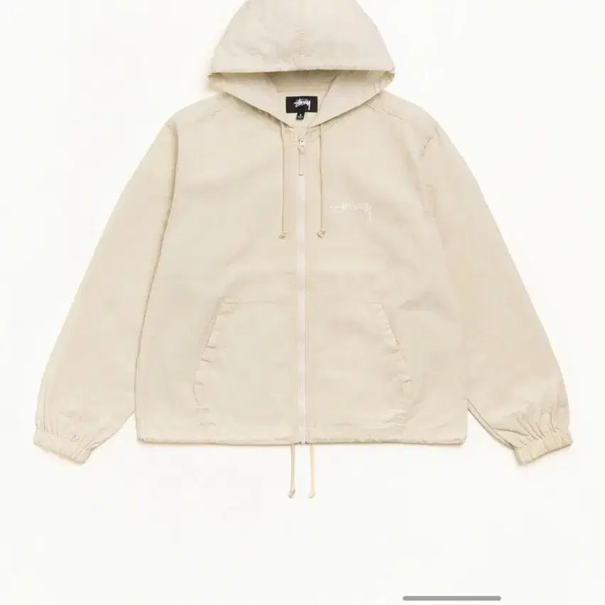 [BUNJANG] Stüssy Waxed Cotton Beach Shell Jacket Stone / 스투시 왁스드 코튼 비치 셸 재킷 스톤 컬러