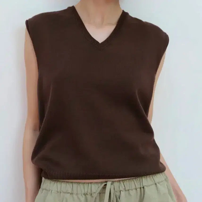 [BUNJANG] Ethos Vest (Brown) / 에토스 베스트 (브라운)