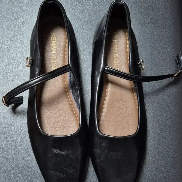 [BUNJANG] Women's Flat Shoes - Black, Brown (240mm) / 새상품) 플랫슈즈 블랙 브라운 240