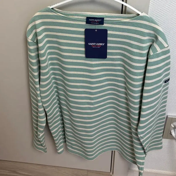 [BUNJANG] Saint James Guildo Elbow Patch T-Shirt T3 / (새상품)세인트제임스 길도 엘보패치 T3