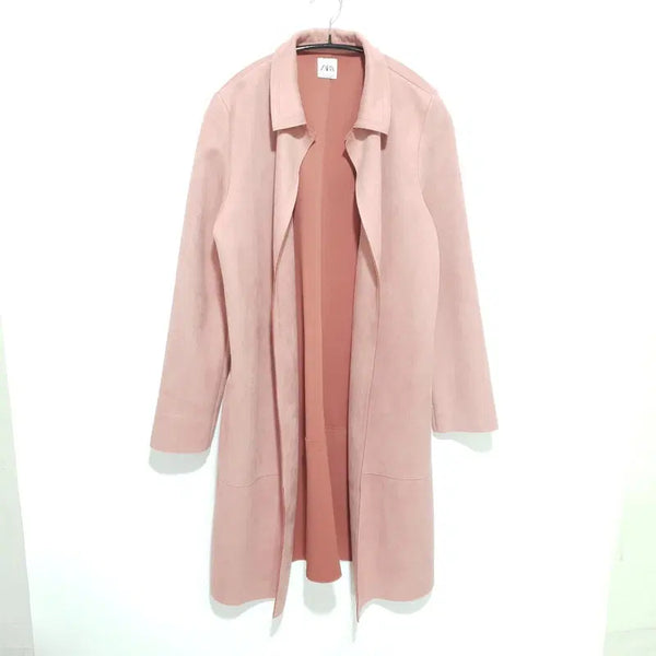 [BUNJANG] Zara Suede Non-Button Coat / 자라 스웨이드 논버튼 코트 M_M1822