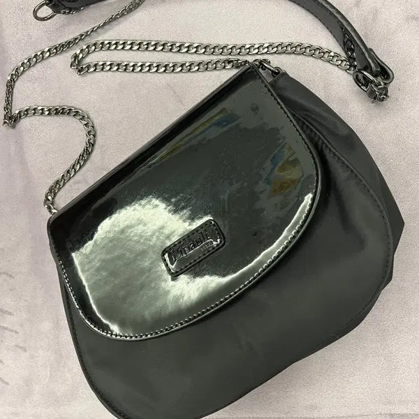 [BUNJANG] Lipault Black Quilted Chain Strap Shoulder Bag / Lipault 숄더백