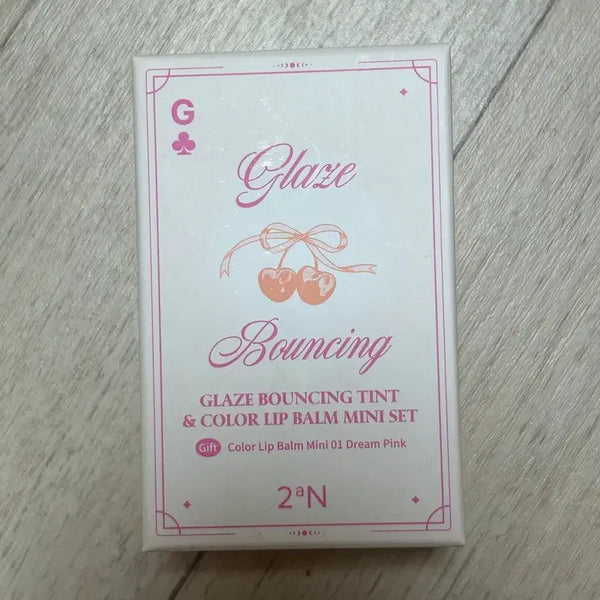 [BUNJANG] 2aN Glazed Bouncing Tint #17 Enchanted Limited Edition Set with Mini Color Lip Balm / 투에이엔 글레이즈 바운싱 틴트 17 인챈티드 기획 세트