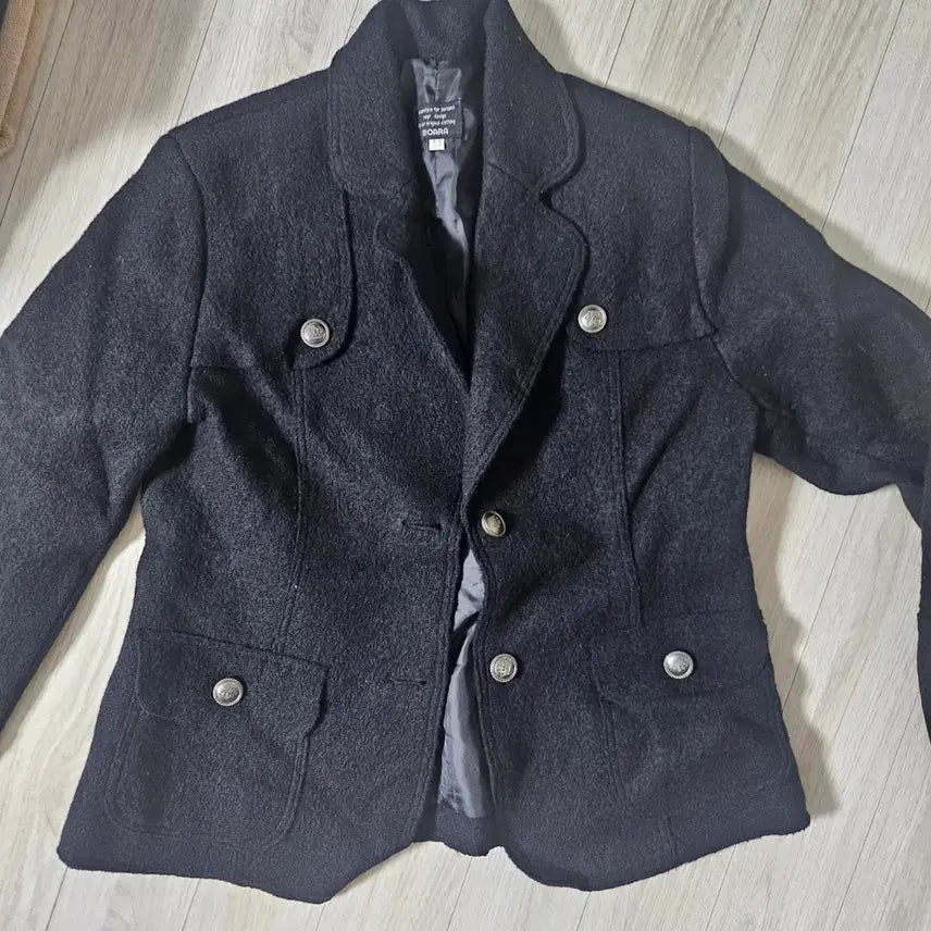 [BUNJANG] Bong Bong Black Minimalist Jacket / 봉봉 블랙 미니멀 자켓 S 사이즈