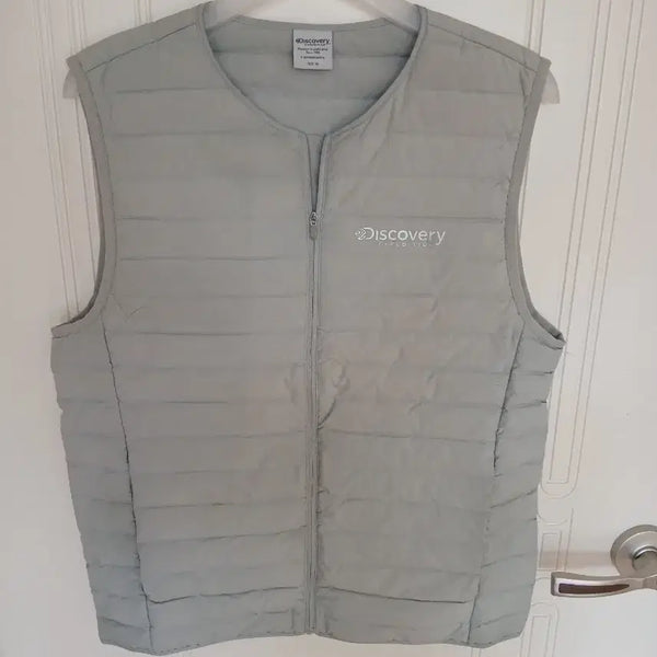[BUNJANG] Discovery Lightweight Padded Vest Light Grey Size 95 / 디스커버리 경량 패딩 조끼 라이트 그레이 95