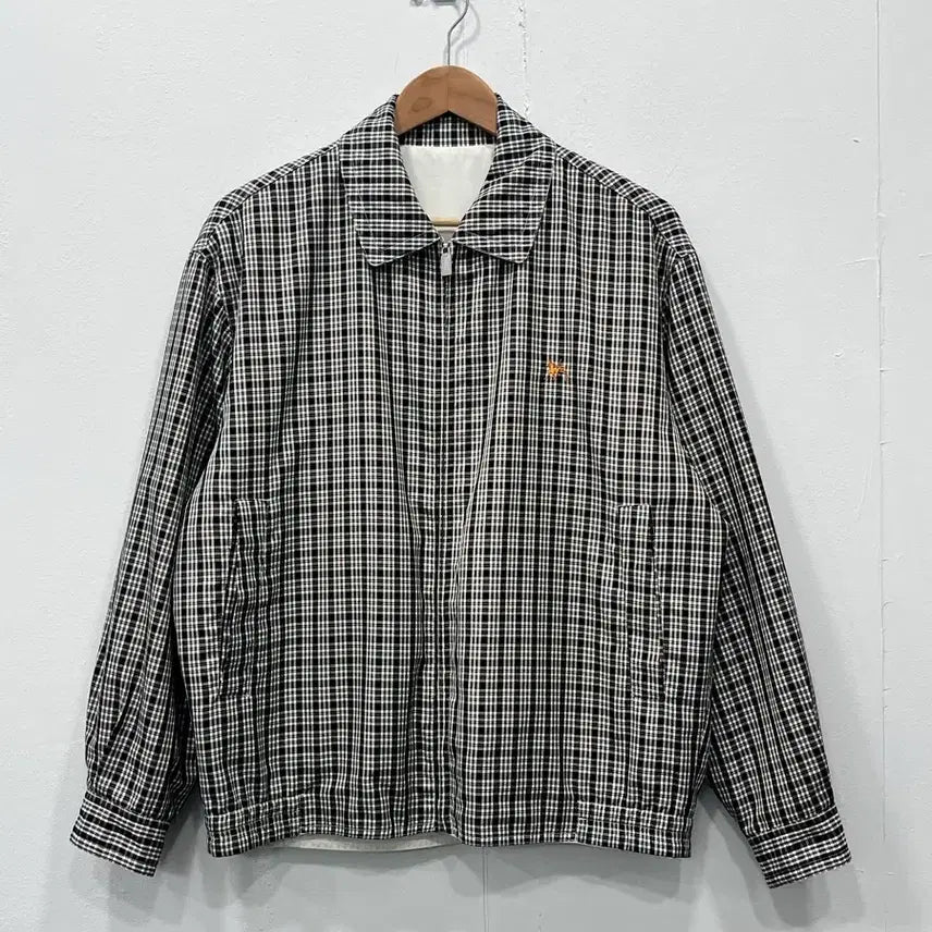 [BUNJANG] Galaxy Casual Check Jumper Blouson / [95] 갤럭시 캐주얼 체크 점퍼 블루종