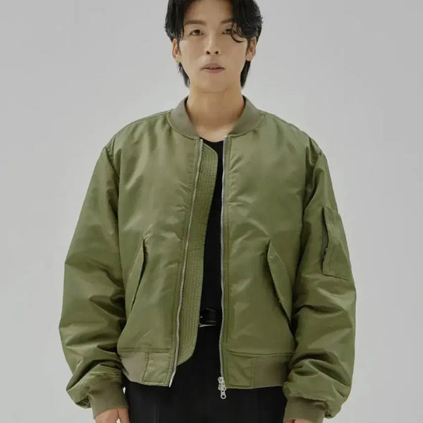 [BUNJANG] Adrielos Saint MA-1 Bomber Jacket Khaki / 에드리엘로스 세인트 MA-1 카키
