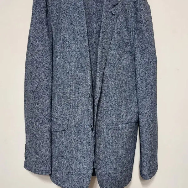[BUNJANG] Men's Suit Set Blue Melange Texture Size 110/35 / 정장 세트 블루 멜란지 텍스처110/35