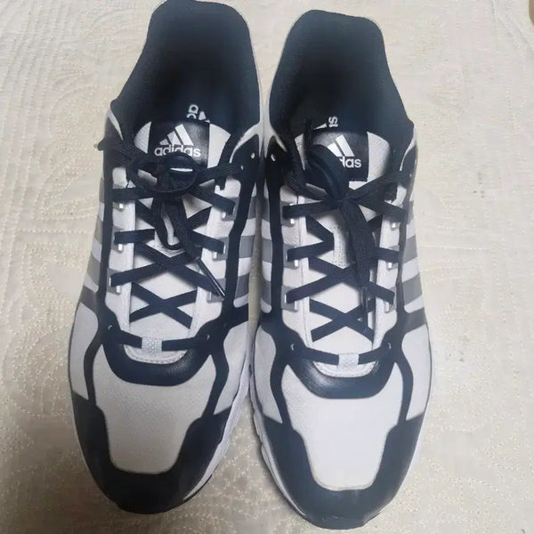 [BUNJANG] Adidas Sneakers White/Navy / 아디다스 운동화 흰색/네이비