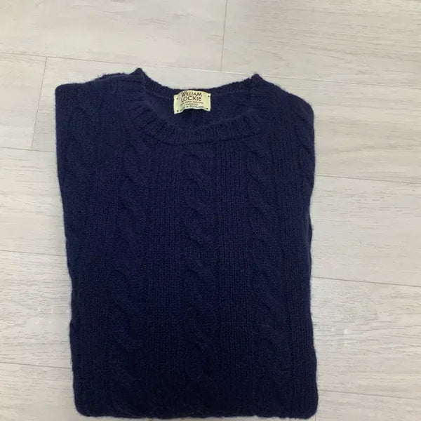 [BUNJANG] William Lockie Goolan Knit Dark Navy 42 / 윌리엄 로키 니트 굴란 다크 네이비 42