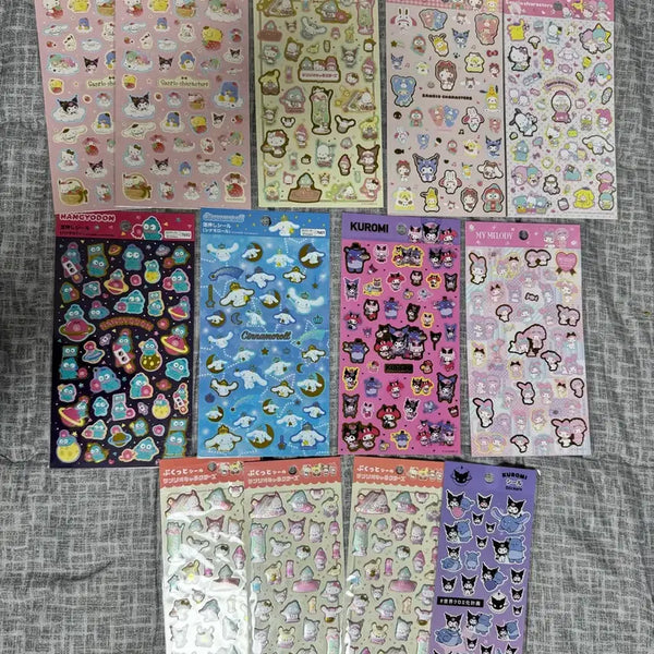[BUNJANG] Sanrio Sticker Set Bundle (13 Pieces) / 일본정품] 산리오 스티커 세트 일괄로 판매합니다.