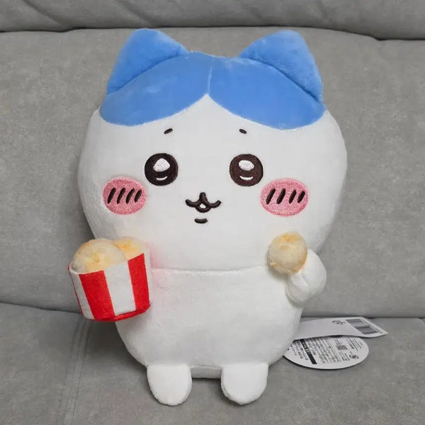 [BUNJANG] Chiikawa Hachiware "Popcorn" Plush Doll 20cm / 먼작귀 치이카와 하치와레 가르마 팝콘 인형 20cm