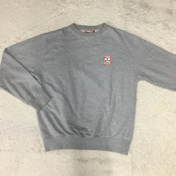 [BUNJANG] Have A Good Time Small Logo Sweatshirt / 헤브어굿타임 스몰로고 맨투맨 만원샵 II20