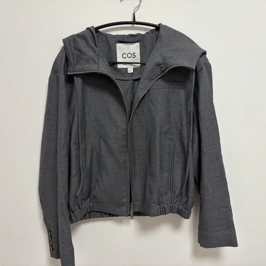 [BUNJANG] COS Hooded Zip-Up Jacket Grey Size 32 / COS 후드 집업 자켓 그레이 32