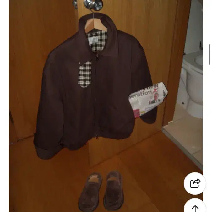 [BUNJANG] IDEE Blu-Zone Brown Blouson / 이도씨 모트 블루종 브라운