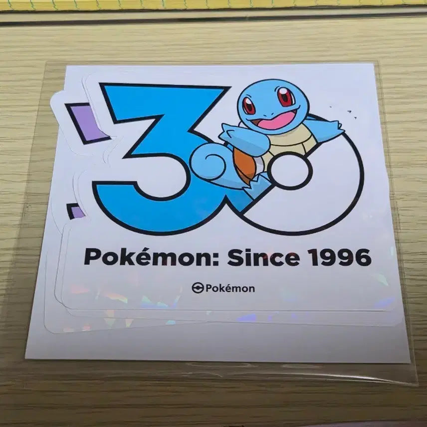 [BUNJANG] Pokemon 30th Anniversary Squirtle Sticker Set / 포켓몬 30주년 꼬부기 스티커 판매