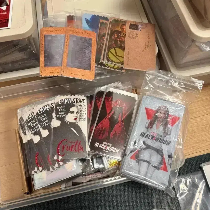 [BUNJANG] Black Widow Original Ticket Set with Ticket Holder / 블랙위도우 오리지널티켓 골든티켓 마그넷 스페셜티켓 티켓홀더 크루엘라 리슨 킹스맨 오티 디즈니마블영화