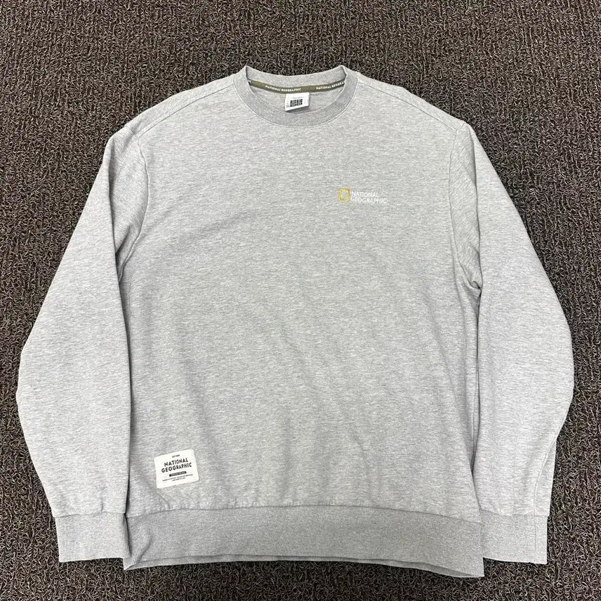 [BUNJANG] National Geographic Sweatshirt Grey XL / 내셔널지오그래픽 맨투맨 그레이 XL