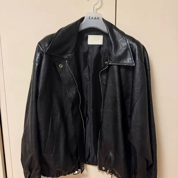 [BUNJANG] Women's Leather Jacket / 여자 가죽자켓 가죽점퍼