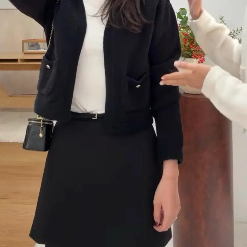 [BUNJANG] COCO Boucle Knit Cardigan Black / [새상품/택o]시에 코코 부클레 니트 가디건 블랙