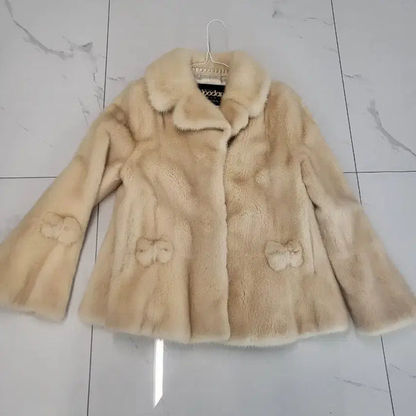 [BUNJANG] Women's Sable Mink Fur Coat Size 66 / 우단휘메일 밍크코트 66