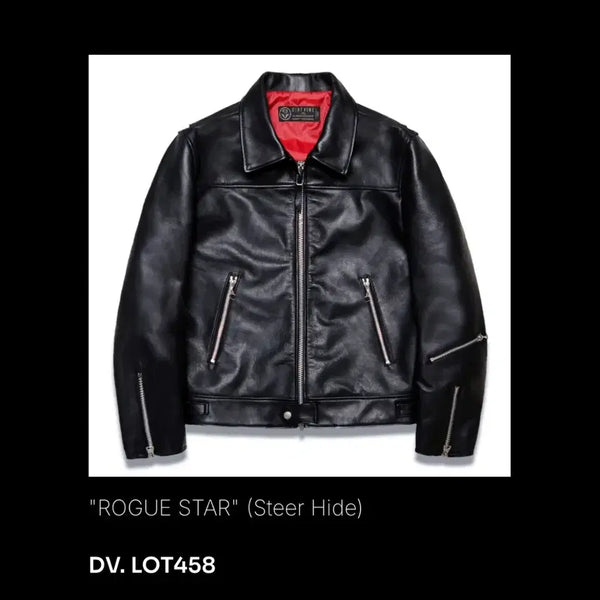 [BUNJANG] Diaphanous Logstar Leather Jacket / 디아프바인 로그스타