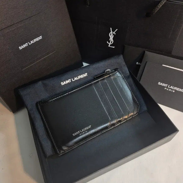 [BUNJANG] Saint Laurent Card Holder Black / 생로랑 카드지갑 블랙