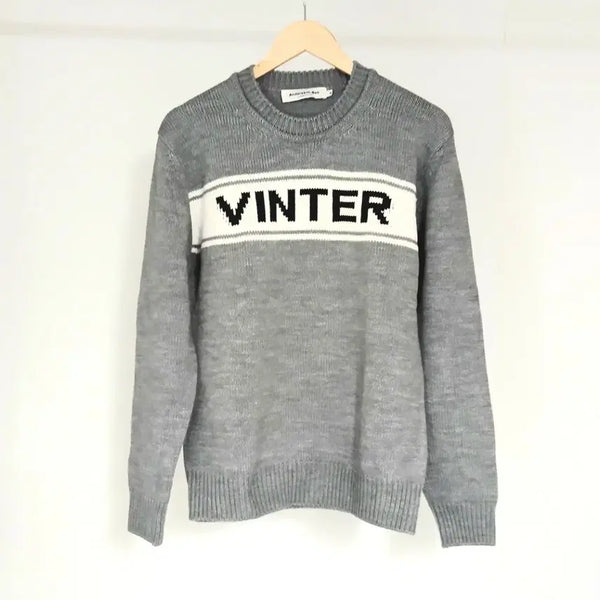 [BUNJANG] Andersson Bell Vinter Logo Knit M / 앤더슨벨 VINTER 니트 그레이:M