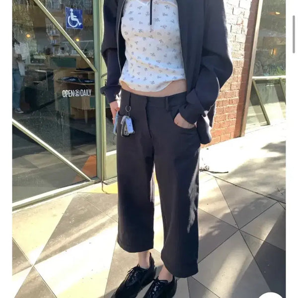 [BUNJANG] MaybeBaby Paste Pants Charcoal S / 메이비베이비 paste 팬츠 차콜 S