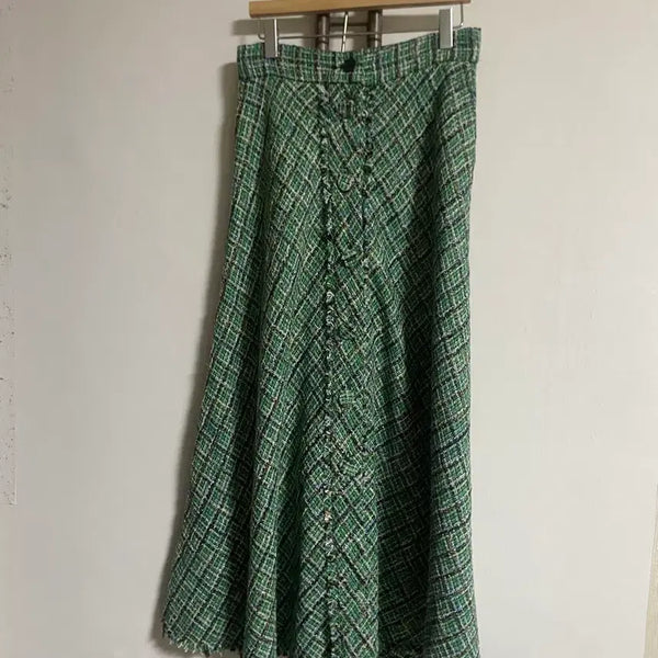 [BUNJANG] ZARA Tweed Long Skirt / 자라 트위드 롱롱 스커트 55-작66