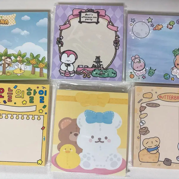 [BUNJANG] Memo Pad Set (6 Books) / 떡메모지6권 판매해요
