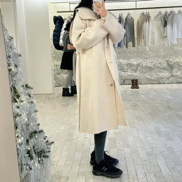 [BUNJANG] Tanatt Soft Single Long Coat / 타낫 소프트 싱글 롱 코트
