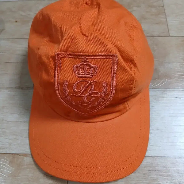 [BUNJANG] Dolce & Gabbana Orange Cap Hat Size 57 / 돌체앤가바나 오렌지 캡모자 57사이즈
