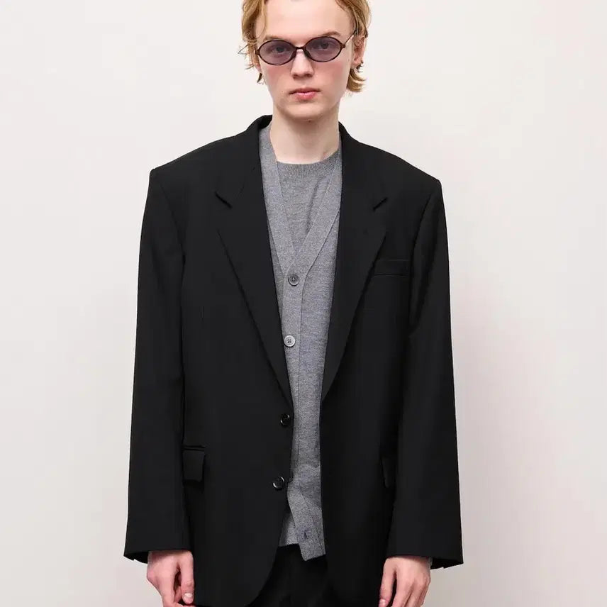 [BUNJANG] GU Oversized Tailored Setup (Jacket M, Pants S) Black / GU(uniqlo) 오버사이즈테일러드 셋업