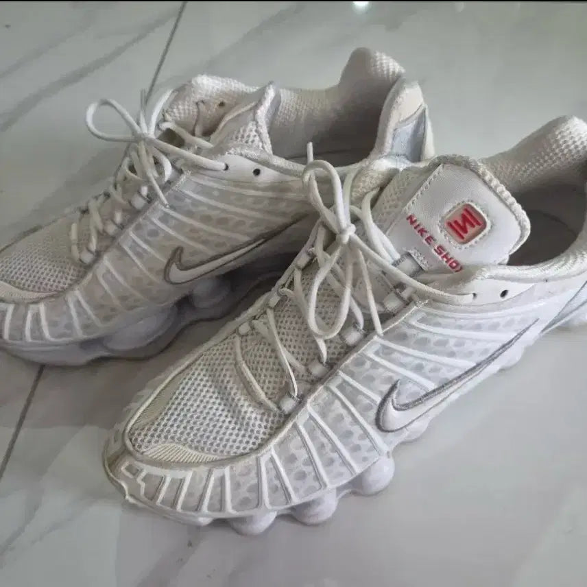 [BUNJANG] Nike Shox TL White Sneakers / 나이키 샥스 TL