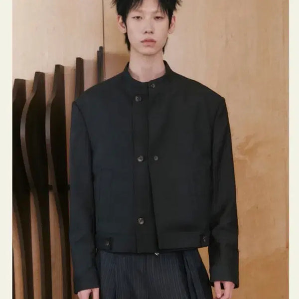 [BUNJANG] Waviness Racer Jacket Black Bias / 구매) 웨이비니스 레이서 자켓 블랙 바이어스