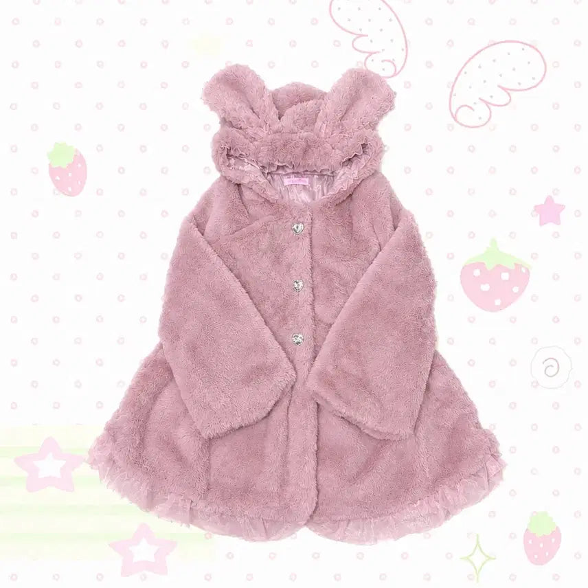 [BUNJANG] Princess Melody Usamimi Pink Coat / 추석할인)프린세스멜로디 마즈 우사미미 핑크 코트 딸기우유 히메갸루 로걀 러블리 엑시즈팜 리즈리사 디마럽