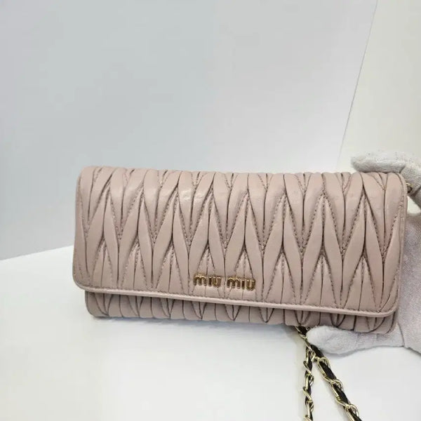 [BUNJANG] Miu Miu Matelassé Wallet / 미우미우 마틀레세 장지갑