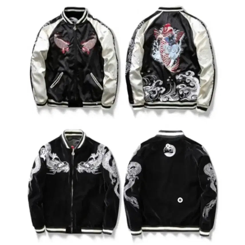 [BUNJANG] Velvet Reversible Sukajan Jumper / 벨벳 리버시블 스카잔