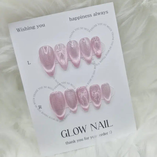 [BUNJANG] Suga Ribbon Handmade Nail Tips / [5]슈가리본 수제네일팁