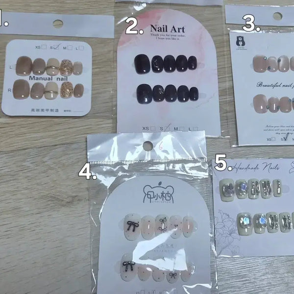 [BUNJANG] Handmade Nail Tips (Size S) / 핸드메이드 수제네일팁 S사이즈 네일팁처분 개당가격